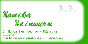 monika weinwurm business card